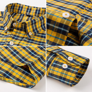 Camicia da <span class=keywords><strong>Uomo</strong></span> in Tessuto Oxford Puro <span class=keywords><strong>Cotone</strong></span> Anti-piega a Maniche Lunghe - Product Image 2