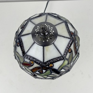 LongHuiJing Tiffany 8 Inch Colored Glass Table Lamp Country Style Reading Table Lamp Suitable for Bedroom Living Room Study - Product Image 6