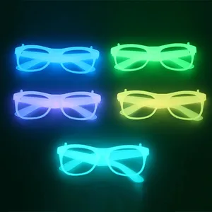 Led Kính Neon Đảng nhấp nháy Kính El Dây Phát Sáng gafas Luminous bril món quà mới lạ Glow Kính mát sáng nguồn cung cấp ánh sáng