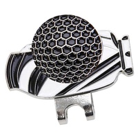 Marqueur de balle de golf magnétique en métal pour extérieur, accessoires de golf avec clip magnétique pour chapeau - Excellent cadeau