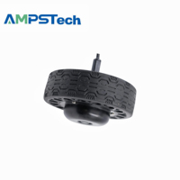 Moteur de roue servo électrique intégré AMPSTech 140 mm (5,5 pouces) 24 V CC à faible vitesse pour AGV et robot domestique