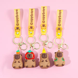 Llaveros creativos bonitos <span class=keywords><strong>de</strong></span> dibujos animados <span class=keywords><strong>de</strong></span> Capybara, llavero <span class=keywords><strong>de</strong></span> muñeca para mujer, colgante <span class=keywords><strong>de</strong></span> coche para regalos <span class=keywords><strong>de</strong></span> <span class=keywords><strong>vacaciones</strong></span>, joyería, cajas misteriosas, producto - Product Image 4