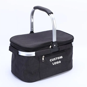 Bolsa de Compras Plegable, Impermeable, Portátil, para Exteriores, con Aislamiento Térmico, para Almacenamiento de Alimentos, Cesta de Picnic con Tapa - Product Image 1