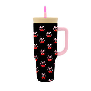 Vaso Térmico de Viaje de 40 oz con Pajita y Asa |   Soporte para Vasos de Coche |   Taza de Acero Inoxidable con Aislamiento al Vacío - Product Image 2