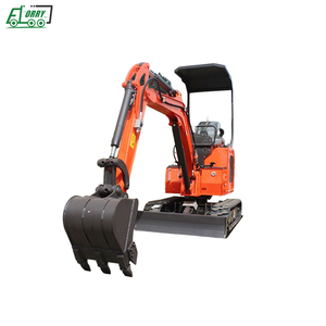 Mini-excavatrice sur chenilles hydraulique ELORRY EL18 à cabine haute, petite pelleuse sur chenilles - Product Image 4