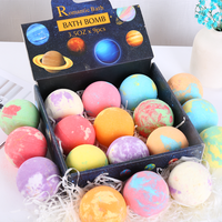 Nuspa Gel Douche SPA Boule de Bain Vegan Bombe de Bain Coffret Ciel Étoilé Bombes de Bain Moussantes