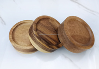 Étiquettes personnalisées  Pot en verre rond transparent de 350 ml/500 ml/850 ml avec couvercle en bois pour le stockage des épices et des aliments, y compris le miel et la confiture