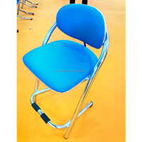 Tabouret de bar/chaise de bar moderne élégant et luxueux en cuir PU avec pieds en métal 30 pouces pour bar et salle à manger à domicile