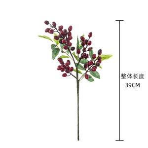 Branches artificielles CallaFloral de fruits de la fortune, blanc, rouge, vert, violet, tige unique, décoration intérieure, artisanat, décoration de mariage - Product Image 4