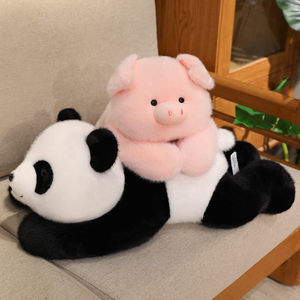 Nằm <span class=keywords><strong>Panda</strong></span> Thú Nhồi Bông Đồ Chơi Màu Hồng Lợn Đồ Chơi Sang Trọng Gối Fluffy Búp Bê Bé Đồ Chơi Quà Tặng Sinh Nhật - Product Image 5