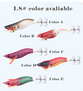 เหยื่อตกปลาหมึกเรืองแสง รุ่นขายดี Egi Octopus Wood Shrimp - Product Image 2