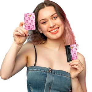 Fundas Protectoras de PVC con Lazo Rosa para Tarjetas de Crédito/Débito y Teléfonos Móviles, Adhesivos Impermeables, 4 Estilos Disponibles - Product Image 3