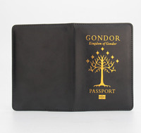 Housse de passeport de voyage en cuir PU passeport porte-carte portefeuille sac accessoire de voyage pour femmes hommes enfants