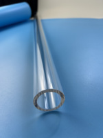 Quartz fondu en gros, résistant aux hautes températures, pour laboratoire, 99,99 % pur, tube double, diamètre de soudure 8 mm, 10 mm, 12 mm
