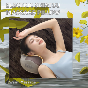 Oreiller de massage chauffant électrique Shiatsu amélioré avec contrôle de la minuterie pour la taille, le dos, le cou - Nouveau design - Product Image 2