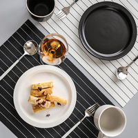 Set de table rectangulaire moderne en PVC, écologique, 30x45cm, antidérapant, résistant à la chaleur, pour la maison et la cuisine