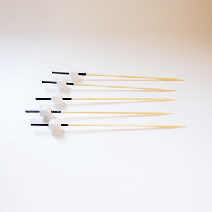 Jimao Red-Drum Cocktail Picks 100 Zählungen Hand Mad Sticks Natürliche Bambus Zahnstocher Cocktail Party Dekorative Picks Supplies - Product Image 5