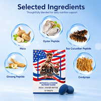 Complément Alimentaire Herbal pour Hommes : Comprimés Quotidiens de Maca, Ginseng et Cordyceps – Mélange Botanique en Forme de Bonbons