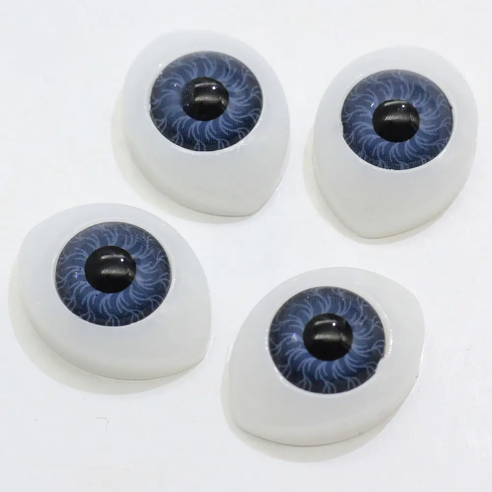 Ojos de seguridad de plástico para muñeca, 4 tamaños y 4 colores, para hacer títeres, Ojos de monstruo, accesorios artesanales