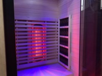 Sauna infrarouge lointain portable pour 1 personne avec lumière étoilée