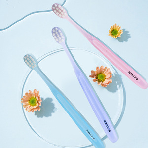 Sakura <b>Toothbrush</b> 3Pcs Soft Bristle Wide <b>Head</b> Adult Manual <b>Toothbrush</b> For Home Hotel Use - Product Image 2