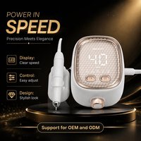 Machine à ongles professionnelle sans fil 35000 tr/min, perceuse à ongles rechargeable, polisseuse électrique pour manucure en salon