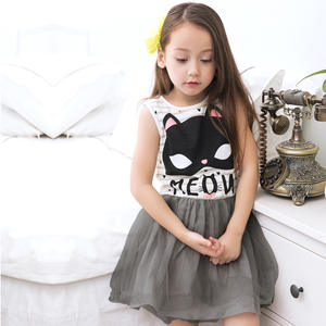 Tienda en Línea de Ropa Infantil China, Vestidos de Moda para Niñas, Vestido de Princesa con Tutú de Gato para Bebés - Product Image 2