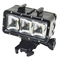 Support de phare LED externe sous-marin pour vélo Go Pro Super Light Flash Diving Light pour GoPro Camera Hero 11 Black 10 9 8