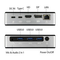 Mini PC Dual LAN Tanpa Kipas Intel I5-1030ng7 & I7-1060ng7 Core, RAM 16GB, Komputer Saku Terkecil, SSD, Windows 10 Quad Core