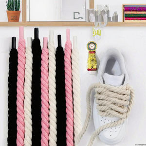 Lacci per <span class=keywords><strong>Scarpe</strong></span> in Poliestere da 8 mm di Spessore Colore Personalizzato <span class=keywords><strong>Corda</strong></span> Intrecciata in Canapa e Cotone per <span class=keywords><strong>Scarpe</strong></span> SB Dunk - Product Image 3