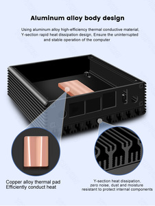 ราคาต่ำ6W X86อัลตร้าพีซีขนาดเล็กเพนเที่ยม N3160 N3700คอมพิวเตอร์แบบไม่มีพัดลมคอมพิวเตอร์พกพา GPIO dual กิกะบิต LAN 2xUSB3 0 - Product Image 5