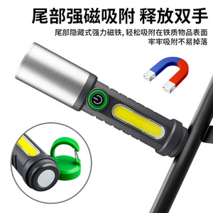 Linterna multifunción Strong Wolf, luz LED recargable de 1200mah con mosquetón magnético para uso en exteriores - Product Image 4