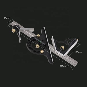 3 cái/bộ 300 mét kết hợp góc vuông Cai Trị 45/90 độ với mức độ Bong Bóng đa chức năng đo thép không gỉ Gage - Product Image 4