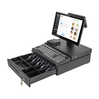 Imprimante de facturation pour restaurant LICON, système de point de vente Windows 7/10, terminal de caisse, caisse enregistreuse, systèmes de point de vente tout-en-un, 15,6 pouces