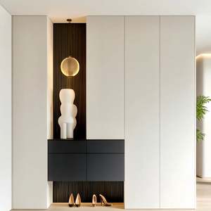 Customized Size Modern Luxury Ultra-Thin <b>Wall</b> Mount Shoe <b>Cabinet</b> Eco-Friendly Materials <b>for</b> <b>Living</b> <b>Room</b> Furniture - Product Image 1