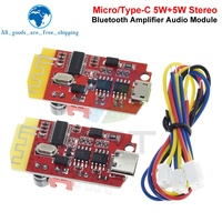 Papan Amplifier Audio Digital DC 3.7V 5V 5W Dua Lapis DIY Modul Musik Speaker 5.0 Tipe-C/Micro USB