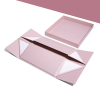 Boîtes cadeaux pliables en carton rose et gris avec logo personnalisé imprimé pour vêtements, cosmétiques, petites commandes, OEM, crème pour le visage et les yeux