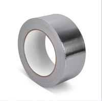 Ruban adhésif en aluminium et fibre de verre, résistant à la chaleur, ruban d'isolation renforcé pour conduites HVAC, tuyaux et applications industrielles