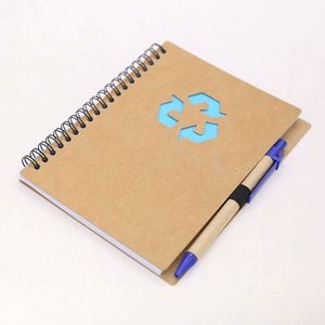 Bloc de Notas Personalizado en Espiral, Ecológico, con Notas Adhesivas, Mini Libreta de Papel Kraft, Libretas Personalizadas con Bolígrafo y Notas Adhesivas - Product Image 4