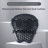 Housse de coussin de siège universelle en Silicone pour moto et vélo électrique, accessoires respirants absorbant les chocs