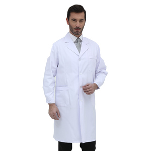 Batas médicas desechables para hombre, bata de laboratorio blanca larga, novedad - Product Image 5