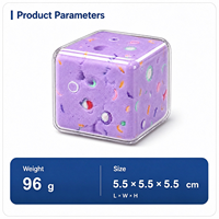 Bloc de construction en forme d'élément de Noël, cube anti-stress fait main, jouet souple fait main, logo personnalisé, emballage personnalisé, OEM, ODM, vente en gros