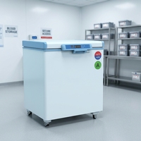 Réfrigérateur à vaccins 150L YC-150EW avec isolation isotherme, congélateur médical de type coffre pour stockage de 2 à 8 degrés, usage en laboratoire