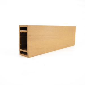 WPC gỗ Ống trang trí ngoài trời nhựa composite gỗ hồ sơ <span class=keywords><strong>decking</strong></span> chải kỹ thuật gỗ pergola - Product Image 2