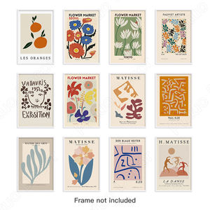 Póster de Lienzo de Arte Famoso de <span class=keywords><strong>Matisse</strong></span>, Mercado de Flores, Arte de Pared, Decoración de Pared Abstracta de Mediados de Siglo, Estética para Habitaciones - Product Image 5