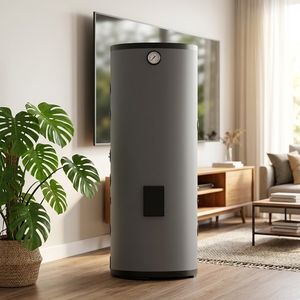 Pompa di Calore Elettrica Aini Personalizzata ad Alta Efficienza Energetica con Serbatoio di Accumulo Acqua Calda Domestica in Acciaio Inox da 100L - Product Image 1