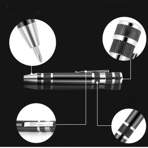 Portable Multi-Tool <b>Screwdriver</b> Pen with 8 Magnetic Bits Internal Storage Aluminum Shell Pocket <b>Precision</b> <b>Screwdriver</b> <b>Set</b> - Product Image 6