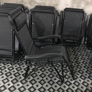 Ensemble de meubles de jardin inclinables Uplion, chaise longue zéro gravité <span class=keywords><strong>avec</strong></span> oreillers et plateaux porte-gobelets - Product Image 4
