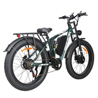 Vélo électrique à pneus larges 3000W AWD à double moteur, batterie amovible longue portée 52V 32Ah, en stock aux États-Unis, en UE et au Canada