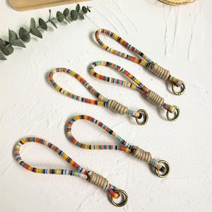 Cordón para Llaves Tejido a Mano, Estilo Bohemio Étnico, Colorido, con Anillo de Latón para Llaves y Bolsos, Hecho en China, para Todas las Estaciones - Product Image 2